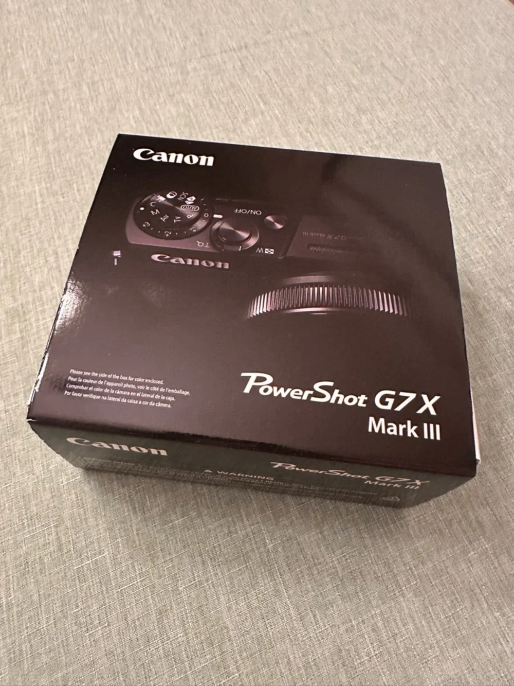 Canon G7 X Compact Digital Camera in Black and Silver with Pop-Up Flash